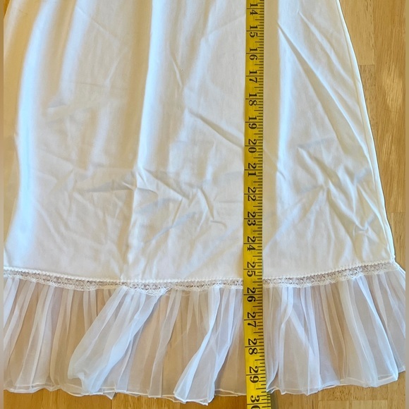 Vintage Women’s Form Fit Rogers Short Slip White, Fairy Babydoll Made in USA EUC - Picture 6 of 12